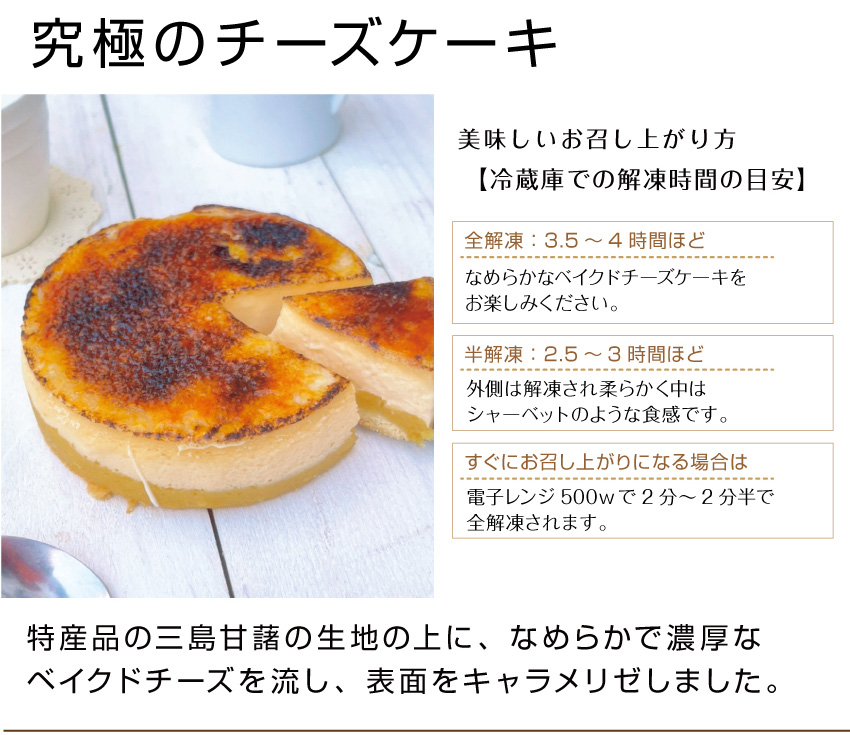 究極のチーズケーキ